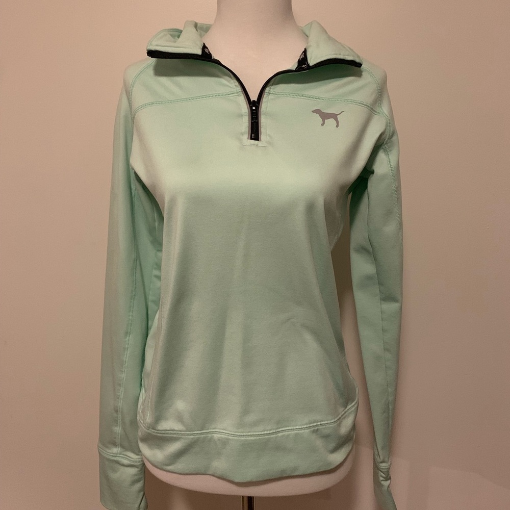 PINK Women’s Half Zip Mint Green Jacket